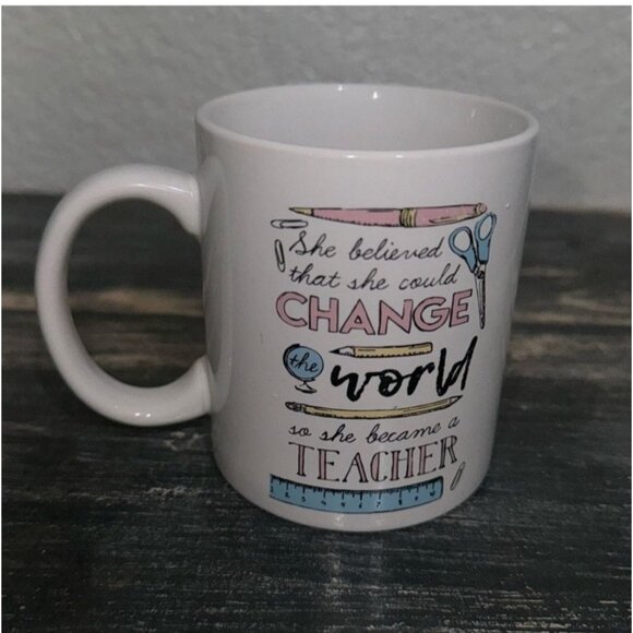 Set Of 3 Teacher-Themed Ceramic Mugs - Picture 4 of 12